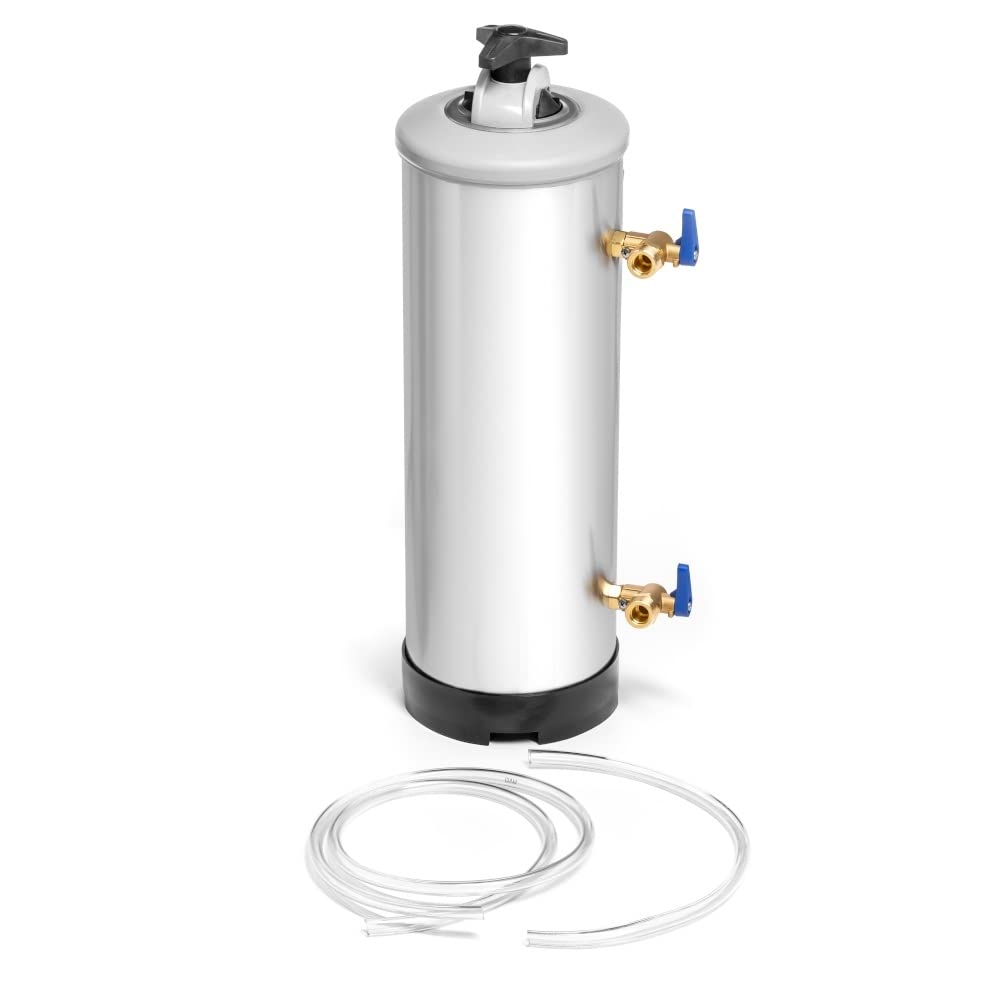 Descalcificador Eléctrico | Capacidad 16 Litros | Descalcificador | Tratamiento del Agua Dura | Desincrustante | para Cafeteras, Lavavajillas y Hornos Combinados a Vapor | Altura 61,5 cm