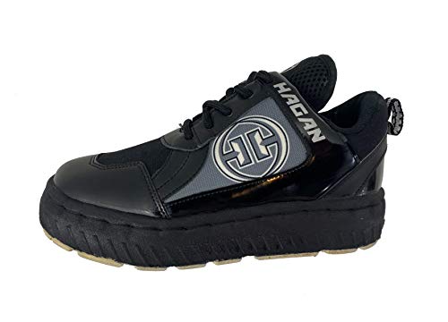 H-5.0 Super Pro Broomball Shoe *New (Men\'s Size 5) Black, Grey