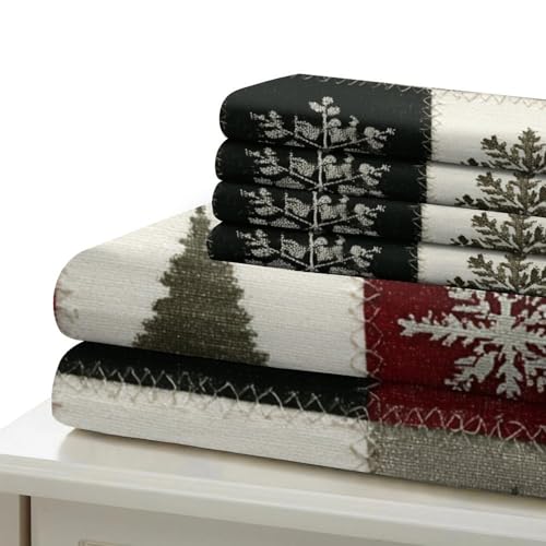 Housse de couette Noël 3D 220x240 patchwork drap de couette microfibre et taies - 7