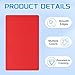 PATIKIL Blank PVC Cards, 12 Pack Inkjet Plastic ID Card CR80 30 MIL White Printable Business Cards, Waterproof Double Sided Printing for Photo ID Badge Inkjet Printers Glossy, Red