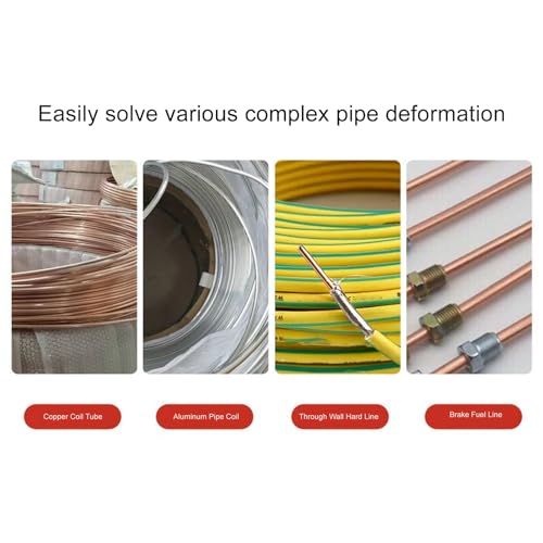 1/4 Inch Roller Pipe Straightener Metal Tube Straightening Tool for Professional Plumbers Brake Fuel Pipe Copper Aluminum and Steel Coils - Image 4