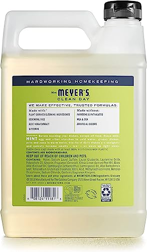 Image of Mrs. MEYER'S Dish Soap Variety, 1 Dish Soap, 1 Refill, Lemon Verbena, 1 CT