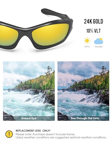 Image of BLAZERBUCK Anti-salt Polarized Replacement Lenses for Oakley Monster Dog Sunglass
