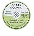 Coats & Clark Hand Quilting Sewing Thread Cotton Covered Polyester 325 Yards S960 3 Pack Bundle with 3 Bella's Crafts Needle Threaders (Natural)