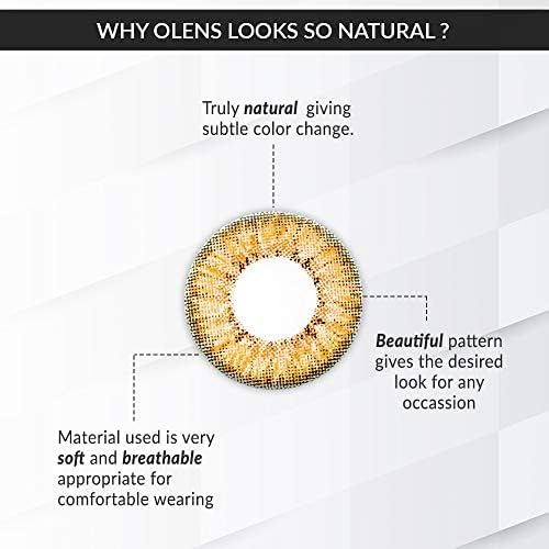 OLENS Daily Color Contact Lens - 1Day Coloured Contact Lens (Daily Disposable / 10 Pcs) - Secriss Coral Brown 3