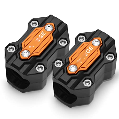 Pare-chocs protection moteur moto Loncin Vogel 300AC 500DS orange