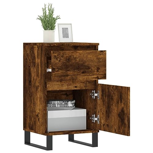 Cómoda de madera con patas de metal en un sofisticado acabado moderno y resistente 5