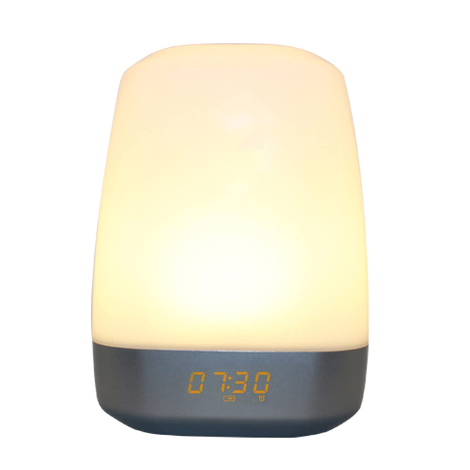 Tocca Luce Notturna Sveglia Digitale con Sveglia con Simulazione Alba/Tramonto, Sveglia e Snooze 5 Suoni di Allarme Naturali per Camera da Letto, Comodino, Allattamento