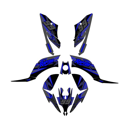 Kalair GFX Yamaha Rap-Tor 250 Shred Series Blue Decal Kit