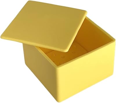 CapaBunga Cheese Vault for Soft Cheese - Reusable Artisan Cheese Storage Container for Fridge - Food Grade Silicone Cheese Container 5x5x3.5 - Easy to Clean Cheese Keeper for Refrigerator Butter
