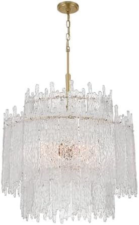 Crystorama Libby Langdon Ackerly 8 Light Aged Brass Chandelier