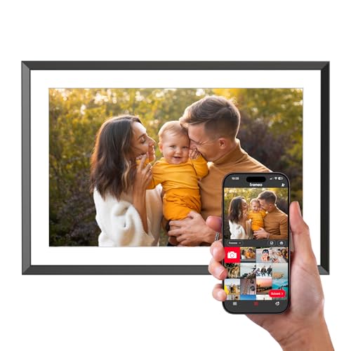 Agfaphoto - Realiview Apf1000Wifi - Cornice Digitale Con Connessione Wi-Fi - App Frameo, Touchscreen Hd Da 10 Pollici, Memoria Da 32 Gb, Funzioni Mete
