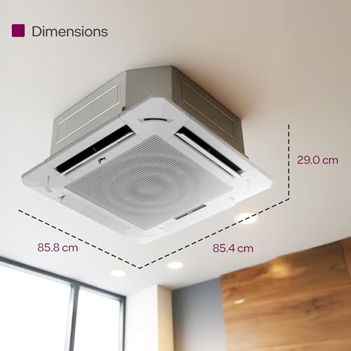 Image of Godrej 2 Ton 2 Star Inverter Cassette AC, New Launch, 1 Year Comprehensive Warranty with 5-in-1 Convertible Cooling, 360 Cooling, Anti Freeze Protection (AC 2.0T TR CIC 24M2TG WA 4)