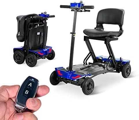 Rubicon FX70 Automatic Foldable Mobility Scooter for Adults, One Click Fold and Unfold, with Longest Range, Heavy-Duty, 4 Wheel Scooter with Lithium Battery. (Model2)