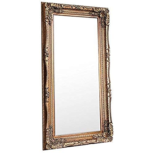 Gallery Louis X Large Full Length Wall Leaner Mirror Gold-2'11" x 5'9" (35"x 69"), 175x89,GL157-3