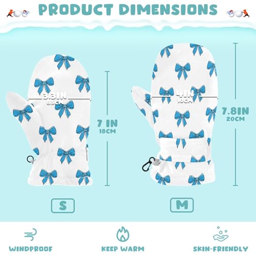 Image of Plaaee Early 1990s Pattern Kids Glove Warm Mitten Winter Favor for Toddler Boys and Girls Children Cold Weather Gloves