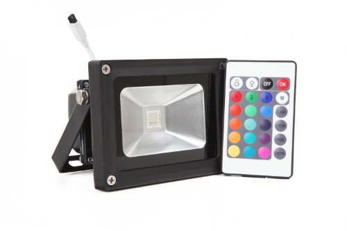 Preisvergleich Produktbild 10W RGB LED-Strahler IP65 Flutlicht Fluter Scheinwerfer Spot IMPLOTEX