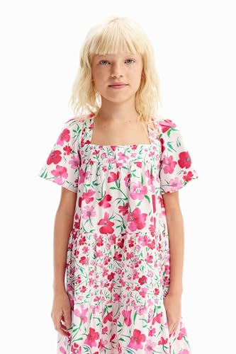 Vestido Desigual para niñas modelo Ariel en algodón suave 2