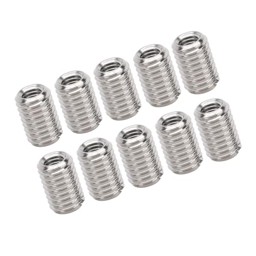 10pcs Rosca Reparando Porca, Acessório de Fixador de Aço Inoxidável M5 X 0,8 Mm M8 X 1,25 Mm 12 Mm F
