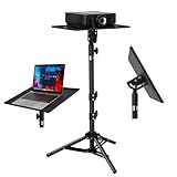 JALUNIVERSAL TRI The projector stand can be adjusted in height and tilted 90 degrees, making it suitable for laptop projectors, DJ equipment, or sheet music.
