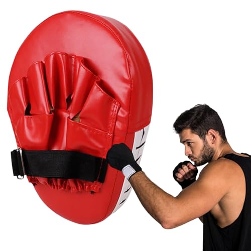 Guantes de boxeo: guantes de entrenamiento, almohadillas de boxeo Sparring | Almohadillas de boxeo Manoplas de enfoque curvadas Grueso ajustable, equipo de kickboxing liviano, entrenamiento de boxeo d