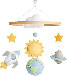 Berço Bebê Menino Planetas Foguete Astronauta Espaço Universo Produto Artesanal