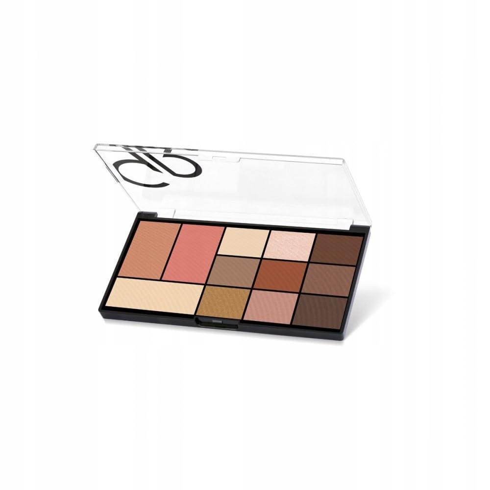 Golden Rose City Style Face & Eye Palette Göz ve Yüz Paleti (Warm Nude 01)