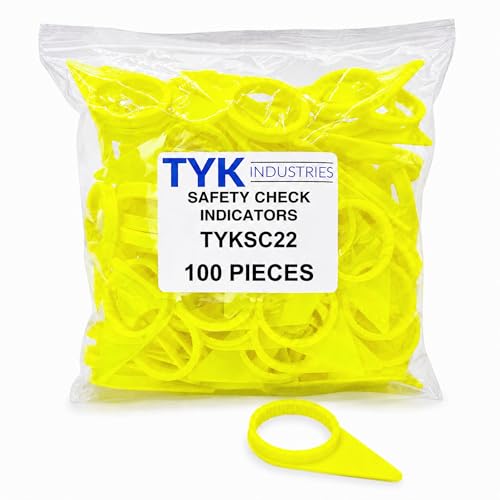 Image of TYK Industries 22mm Loose Wheel Lug Nut Safety Check Indicators 100 Pack - Commercial Truck Wheel Nut Pre-Trip Safety Inspection Tool