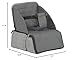 Contours Explore 2-in-1 Baby Booster Seat and Backpack Diaper Bag, Booster Seat for Dining Table, Foldable and Portable Baby Seat, Baby to Toddler Booster Chair - Gray