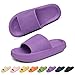 Geweo Pantoffeln Herren Damen Badelatschen Hausschuhe Flip-Flops Strand Sandale rutschfeste Slippers Pantoletten Unisex Violett 42/43EU