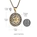 AsAlways Eye of Providence Pyramid Freemasonry Illuminati Pendant Star of David All-seeing Masonic Necklace with 22