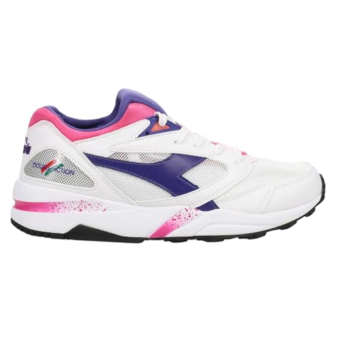 Diadora Mens Aeon Og Lace Up Sneakers Shoes Casual - Purple, White