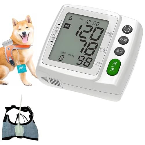 Blutdruckmessgerät Für Haustiere Mit 4 Manschetten, Tragbares Elektronisches Blutdruckmessgerät Für Tiere, Automatische Blutdruckmessung, Für...