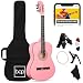 Best Choice Products 38in Beginner Acoustic Guitar Stringed Musical Instrument Bundle Kit w/Nylon Case, Strap, Digital E-Tuner, Pick, Pitch Pipe, Strings - Pink