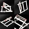 Adjustable Cutting Machine Support Frame, Table Saw Stand Height Adjustable, Metal Cutting Machine Work Support Stand, Material Support Frame, Cutting Machine Attachment (2PCS)