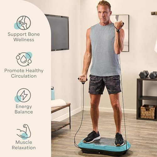 Image of Lifepro Waver Vibration Plate Exercise Machine - High-Intensity Vibration Plate for Lymphatic Drainage - Full-Body Workout Vibrating Platform with Loop Bands - Fitness Equipment for Strength & Toning
