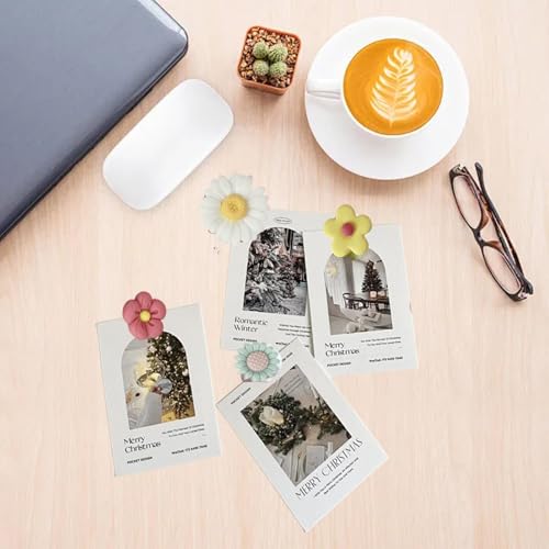 Image of 10 PCS Mini Vase Fridge Magnets, Floral Decorative Decor for Kitchen, Office, Whiteboard, Locker, Ideal for Adults, Flower Lovers, Office Workers, Parents