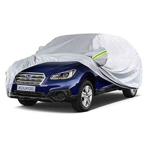 Image of Koukou SUV Car Cover Custom Fit Subaru Outback from 1994 to 2025, Waterproof All Weather for Automobiles, Sun Rain Dust Snow Protection. (Ships from US Warehouse, Arrive Within 3-7 Days)