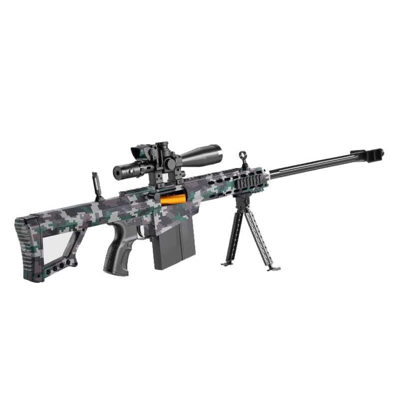 Airsoft Sniper Soft Bullet Gun Jouet M82A1 Projectile Launcher Gun Adulte Levier Action Fusil de Chasse Jouet Pistolet Jouet 1 : 1 Semble Réel, Pistolet Jouet...