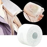 Wefitfix 襟汚れ防止テープ コート 幅5cm 長さ5ｍ ダウンジャケット ジャケット用 襟汚れ防止テープ 幅広 襟汚れ防止テープ 汗取りテープ 襟汚れ防止テープ 汚れ付着防止テープ (ホワイト)