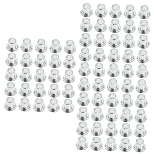 Toyvian 3sets Stainless Steel Roller Skate Side Plugs Durable Rustproof Axle Spacers for Smooth Skating Fit for Inline Quad Roller Skate Supplies 50pcs*3