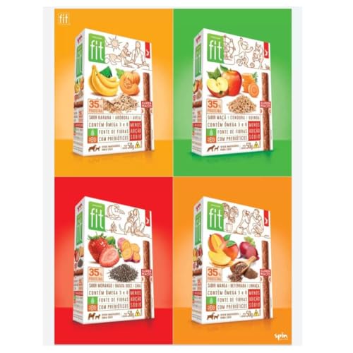 Kit 4 Petiscos para Cães Spin Fit Onebyone Mix de Sabores Snacks Naturais