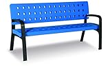Sin mantenimineto Fábregas Banco Jardín Plástico, Moderno, Ecológico 170cm (Azul)