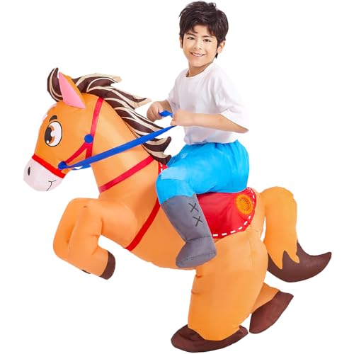 Disfraz Inflable de Caballo para Niños miniatura 6