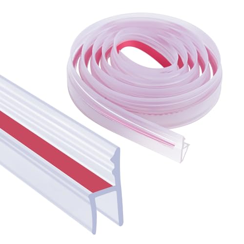 Dalrun Flexible Shower Door Side Seal Strip, Transparent
