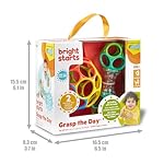Bright Starts Easy-Grasp Oball Bundle Gift Set - Grasp The Day, Ball and Rattle Toys 2-Pack, BPA Free, Unisex, Newborn+ - Image 2