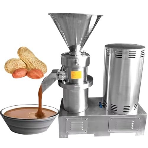 Molinillo de almendras resistente, fabricante comercial de mantequilla de nueces para pasta de almendras y mantequillas de semillas, perfecto para instalaciones de producción de alimentos y negocios