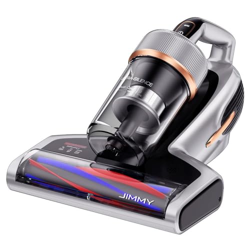 Jimmy Mattress Vacuum Cleaner, 700W Motor Power 16kpa Suction Power Dust Mite Vacuum Cleaner with Dust Sensor, LED Display, Handheld Vacuum Cleaner for Removing Dust Mites from Beds and Sofas