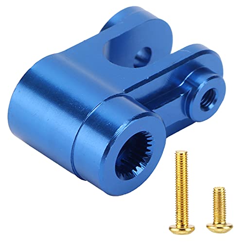 equlup Car Metal Servo Arm, Aluminium Alloy Steering Servo Arm for X Maxx Remote Control Cars Series and Other 1/5 1/7 Model Homophonic (Navy Blue)