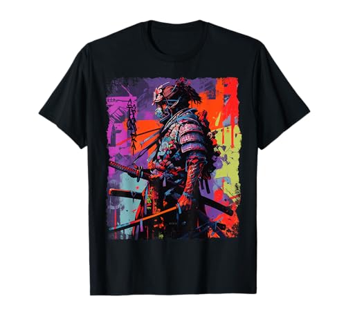 Image of Hip Hop Y2K Vintage Hipster Edgy Urban Streetwear Samurai T-Shirt